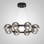 Кольцевая люстра SEMUND D60 Black от ImperiumLoft