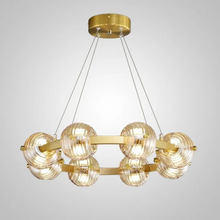 Кольцевая люстра SEMUND D60 Brass от ImperiumLoft