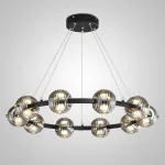 Кольцевая люстра SEMUND D80 Black от ImperiumLoft