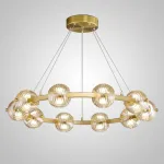 Кольцевая люстра SEMUND D80 Brass от ImperiumLoft