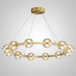 Кольцевая люстра SEMUND D100 Brass от ImperiumLoft