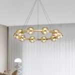 Кольцевая люстра SEMUND D80 Brass от ImperiumLoft