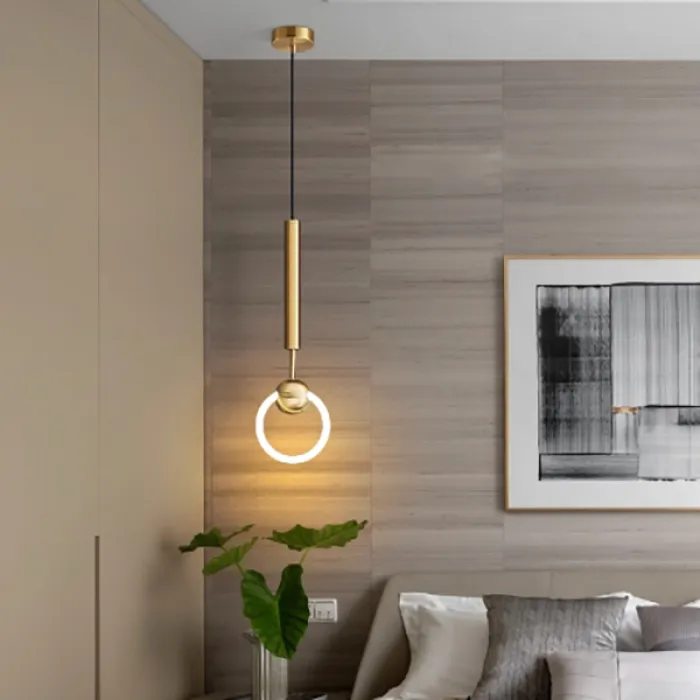 Подвесной светильник FINNUR RING D15 Black от ImperiumLoft