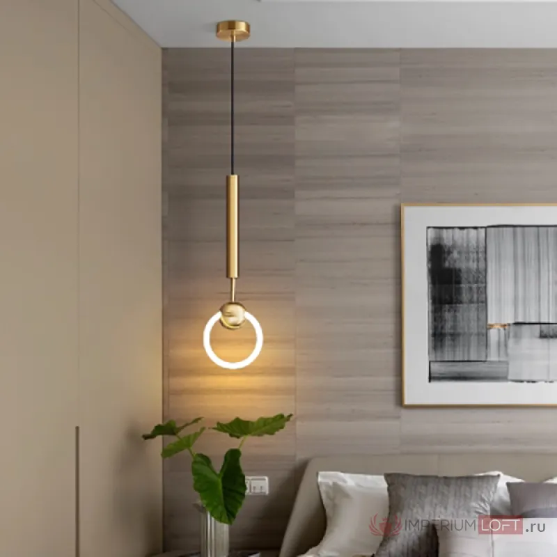 Подвесной светильник FINNUR RING D20 Brass от ImperiumLoft