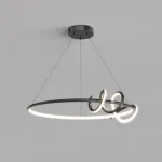 Кольцевая люстра RAFFEL D60 Black от ImperiumLoft