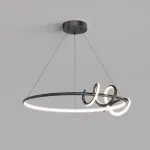 Кольцевая люстра RAFFEL D80 Black от ImperiumLoft