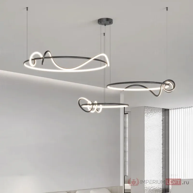 Кольцевая люстра RAFFEL COMBO D60+80 White от ImperiumLoft