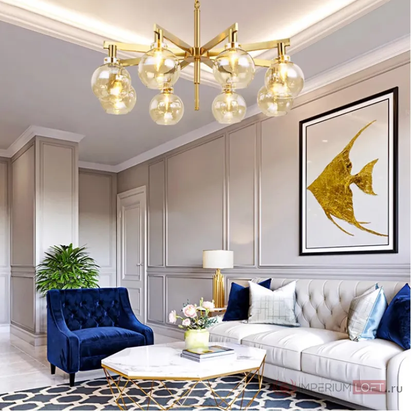 Люстра Carmella Globe PENDANT 10 от ImperiumLoft