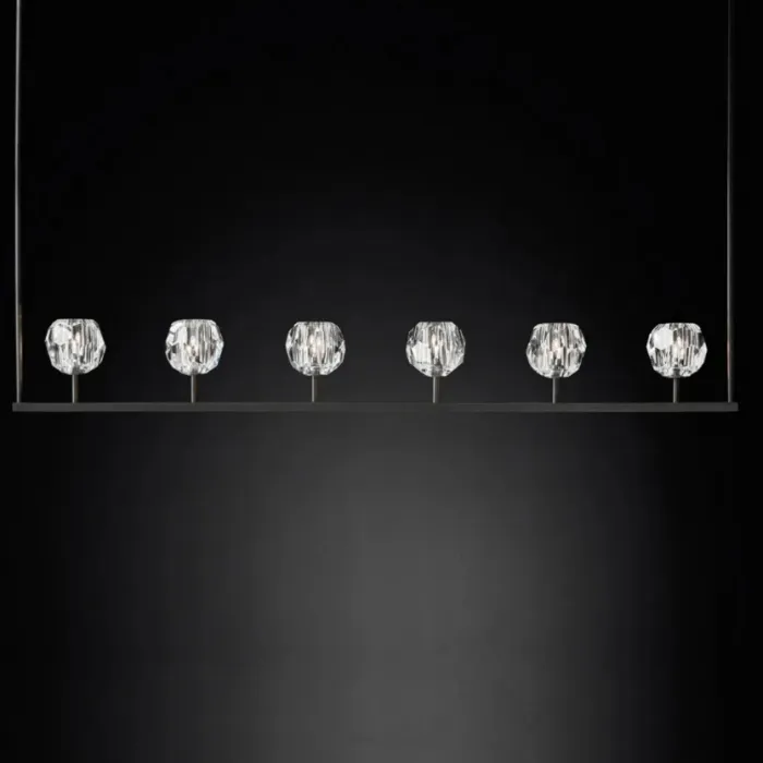 Люстра Boule De Cristal Linear Chandelier 6 Black от ImperiumLoft