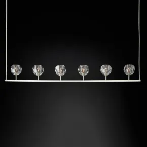 Люстра RH Boule De Cristal Linear Chandelier 6 Nickel