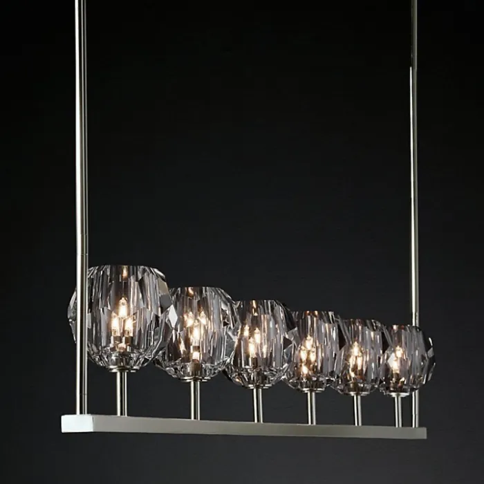 Люстра Boule De Cristal Linear Chandelier 6 Black от ImperiumLoft