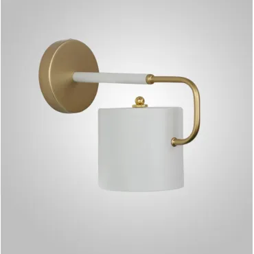 Бра BEND WALL Brass White от ImperiumLoft