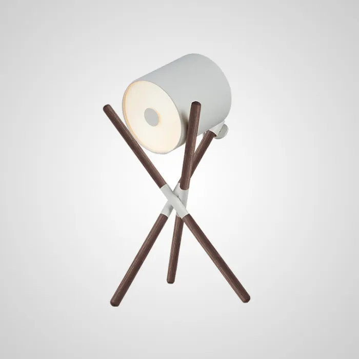 Настольная лампа SHIFT LAMP Dark Brown White от ImperiumLoft
