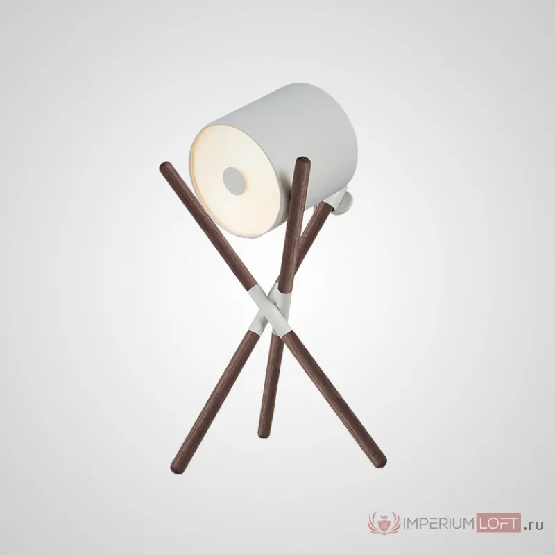 Настольная лампа SHIFT LAMP Dark Brown White от ImperiumLoft