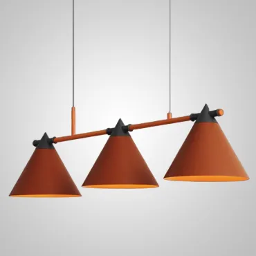 Подвесной реечный светильник CONE 4 Orange
