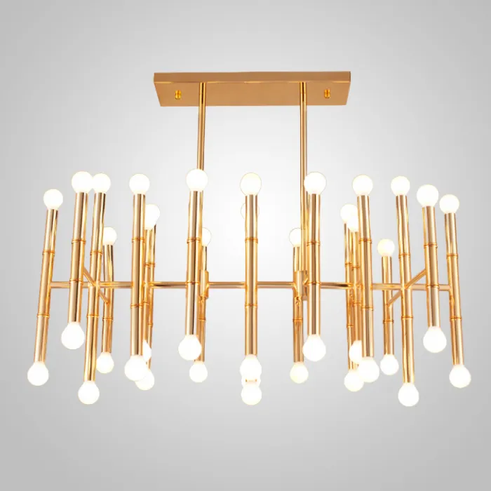 Подвесная рядная люстра CONSTA L40 Gold от ImperiumLoft