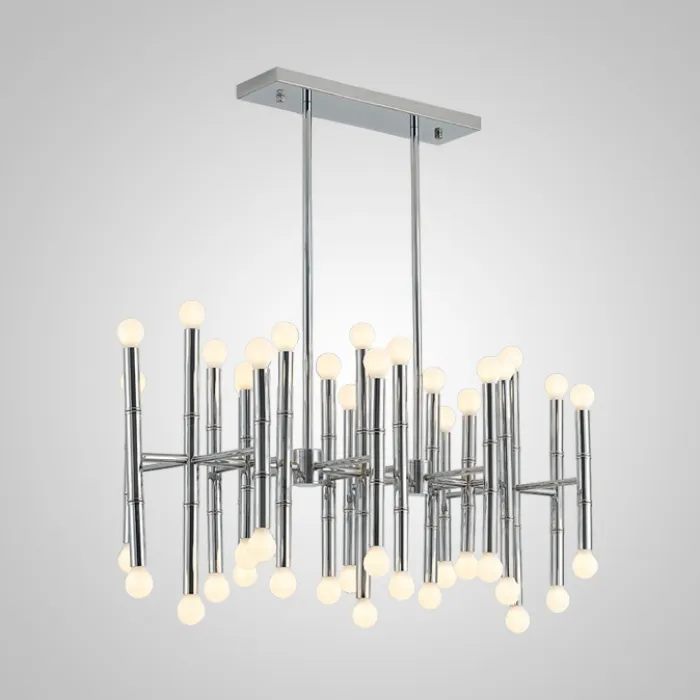 Подвесная рядная люстра CONSTA L40 Chrome от ImperiumLoft