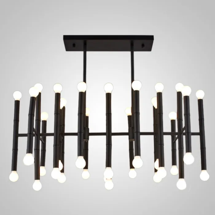 Подвесная рядная люстра CONSTA L40 Black от ImperiumLoft