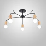 Люстра на штанге LES L5 Black от ImperiumLoft