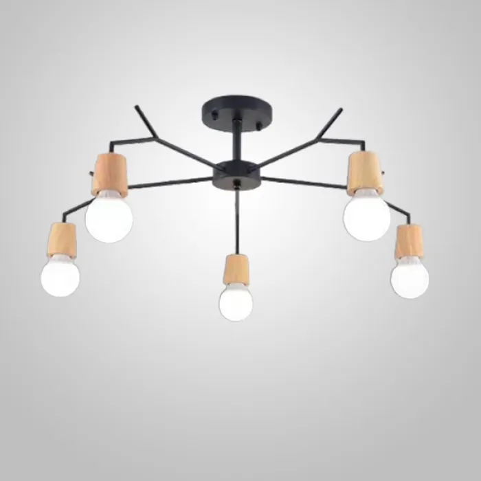 Люстра на штанге LES L5 Black от ImperiumLoft