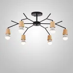 Люстра на штанге LES L6 Black от ImperiumLoft