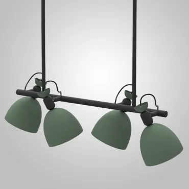 Подвесной реечный светильник LONG Green от ImperiumLoft
