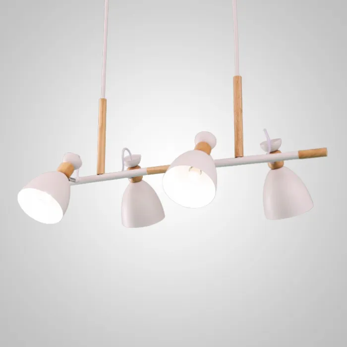 Подвесной реечный светильник TRIF WOOD LONG White от ImperiumLoft