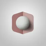 Настенный светильник MACAROON Pink от ImperiumLoft