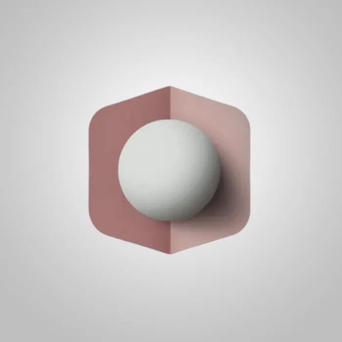 Настенный светильник MACAROON Pink от ImperiumLoft