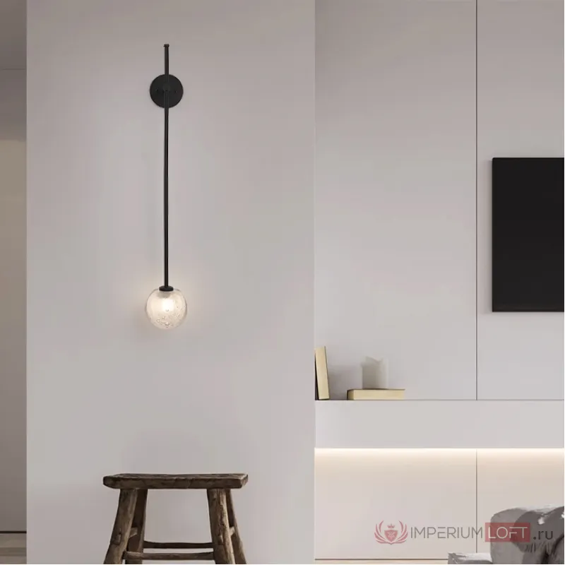 Бра LEROY WALL Black от ImperiumLoft