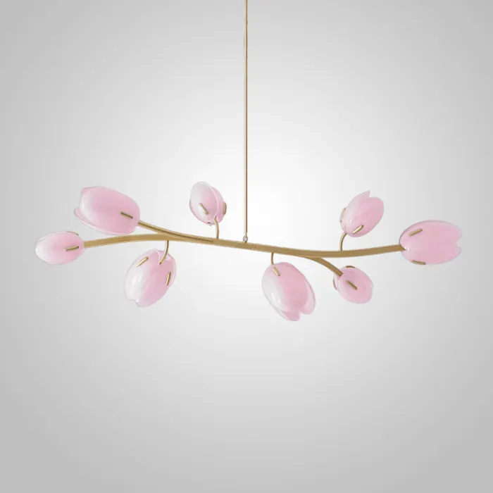 Реечный, рядный светильник LILLY L Pink от ImperiumLoft