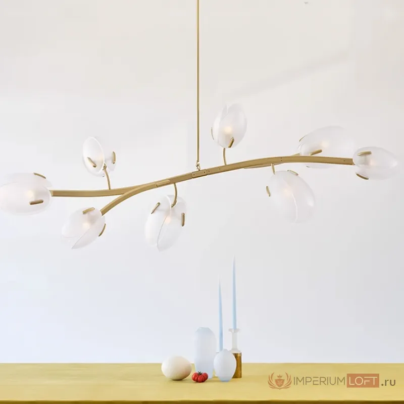 Реечный, рядный светильник LILLY L Blue от ImperiumLoft