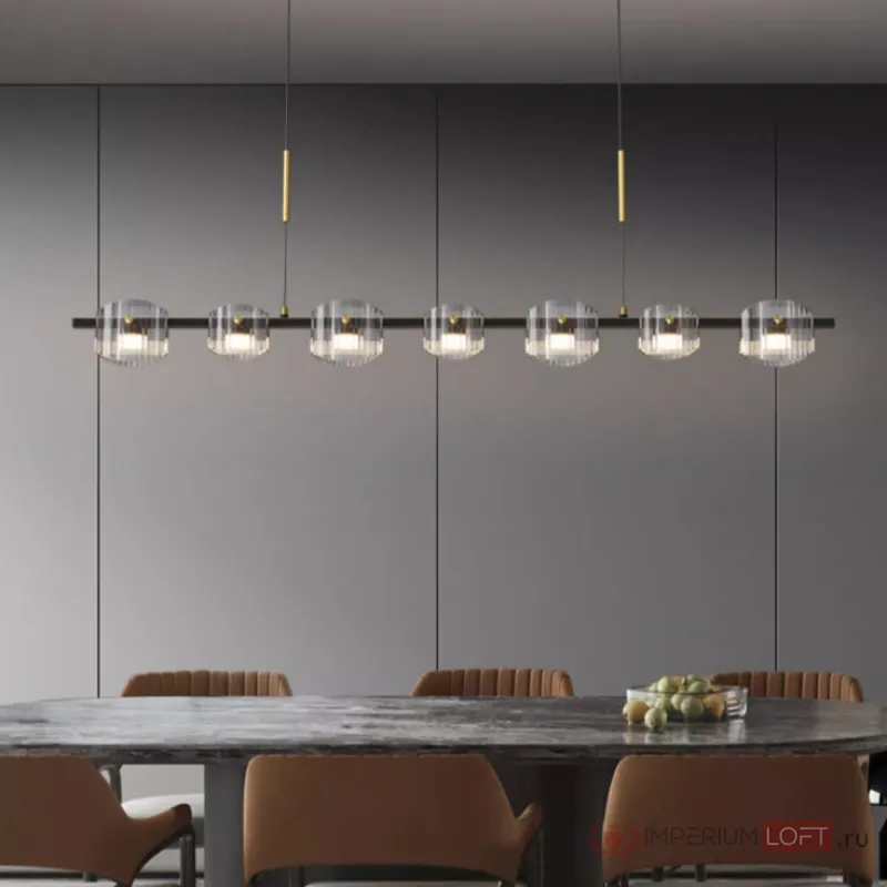 Подвесной светильник NICOLETTA D LONG L100 Black от ImperiumLoft