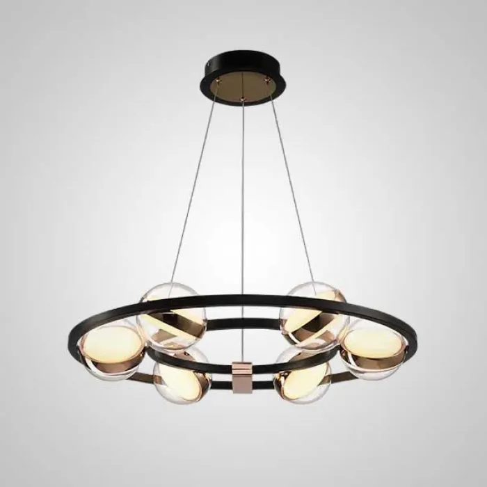 Кольцевые люстры и светильники SATURNA CH D60 от ImperiumLoft