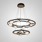 Кольцевые люстры и светильники SATURNA CH D80+48 от ImperiumLoft