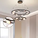 Кольцевые люстры и светильники SATURNA CH D80+48 от ImperiumLoft