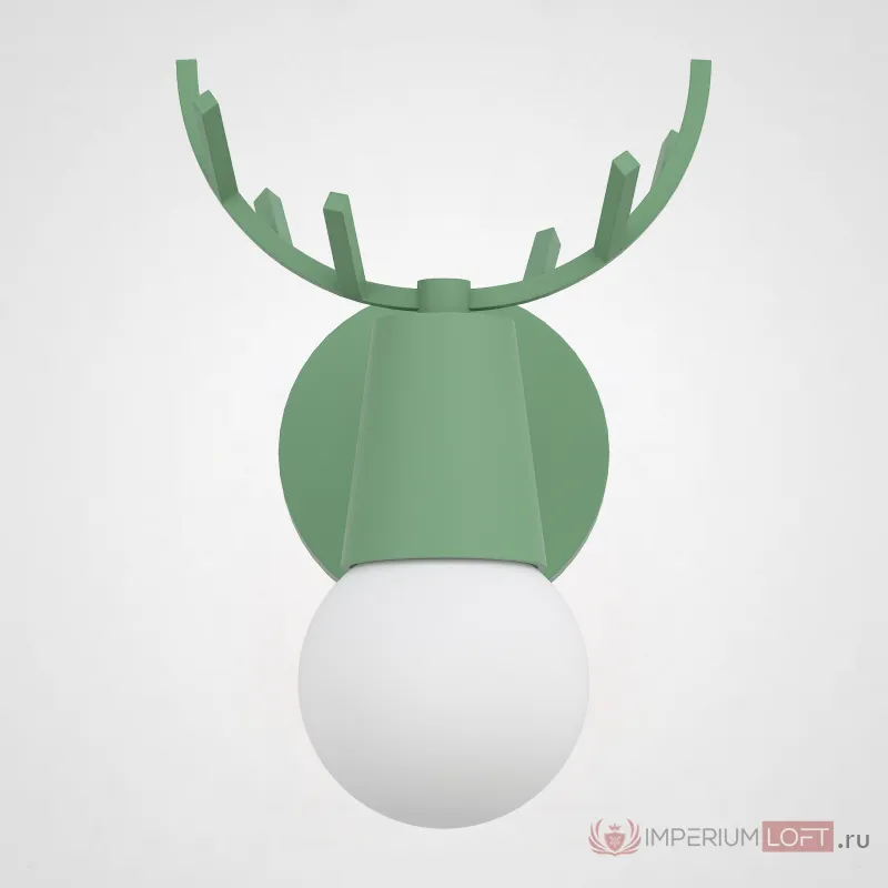 Бра с рожками DEER A Green от ImperiumLoft