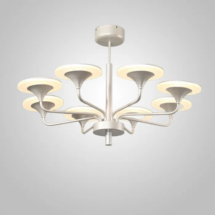 Люстра на штанге PILLAR L8 Silver от ImperiumLoft