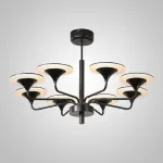 Люстра на штанге PILLAR L8 Black от ImperiumLoft