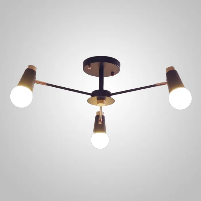 Люстра на штанге ROTARY L3 Black от ImperiumLoft