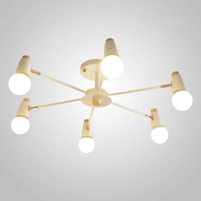 Люстра на штанге ROTARY L6 White от ImperiumLoft