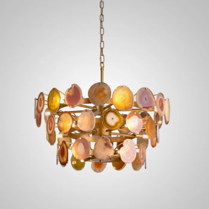 Подвесная люстра AGATE D70 Yellow от ImperiumLoft