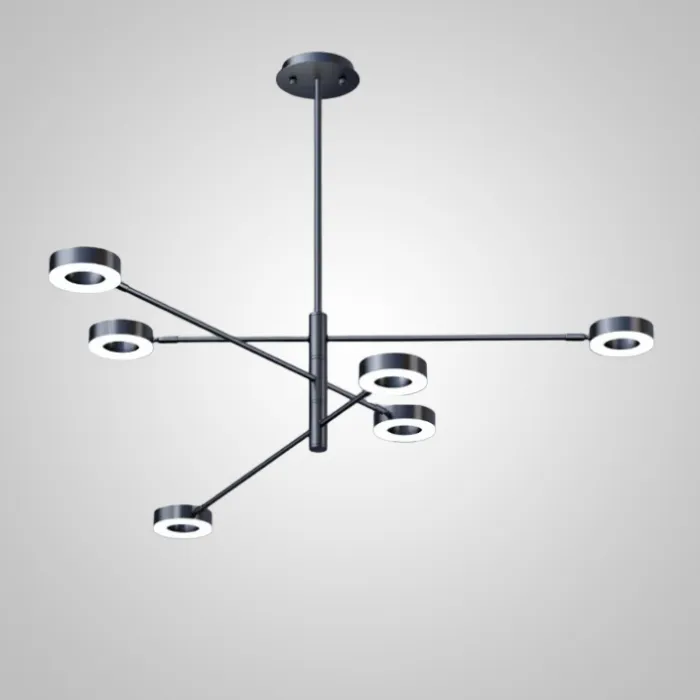 Подвесная люстра ATISSA S 6 D115 Black от ImperiumLoft