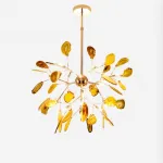 Подвесная люстра AGATE D60 Yellow лепестки от ImperiumLoft