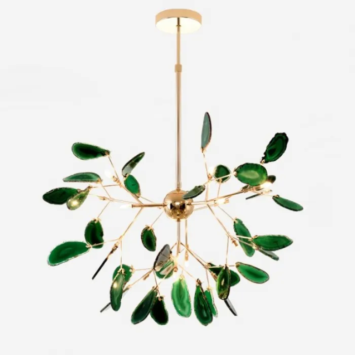 Подвесная люстра AGATE D76 Green от ImperiumLoft