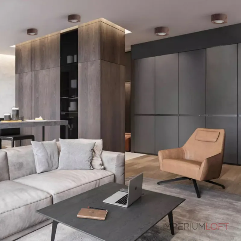 Точечный светильник WOODSPOT DARK Накладной