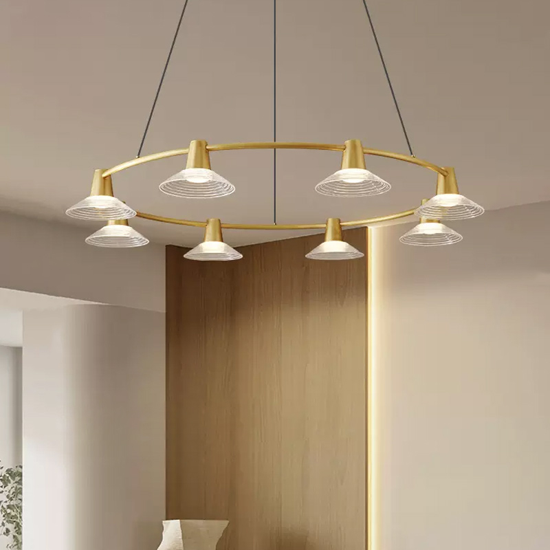 Кольцевые люстры и светильники CICLA R D97 Brass