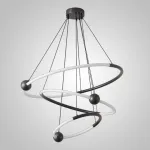 Кольцевые люстры и светильники ECLIPTICA Black от ImperiumLoft