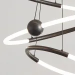 Кольцевые люстры и светильники ECLIPTICA Black от ImperiumLoft