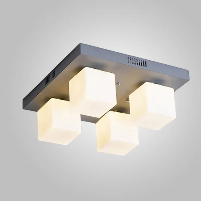 Подвесная люстра BOARD CUBE L4 Grey от ImperiumLoft